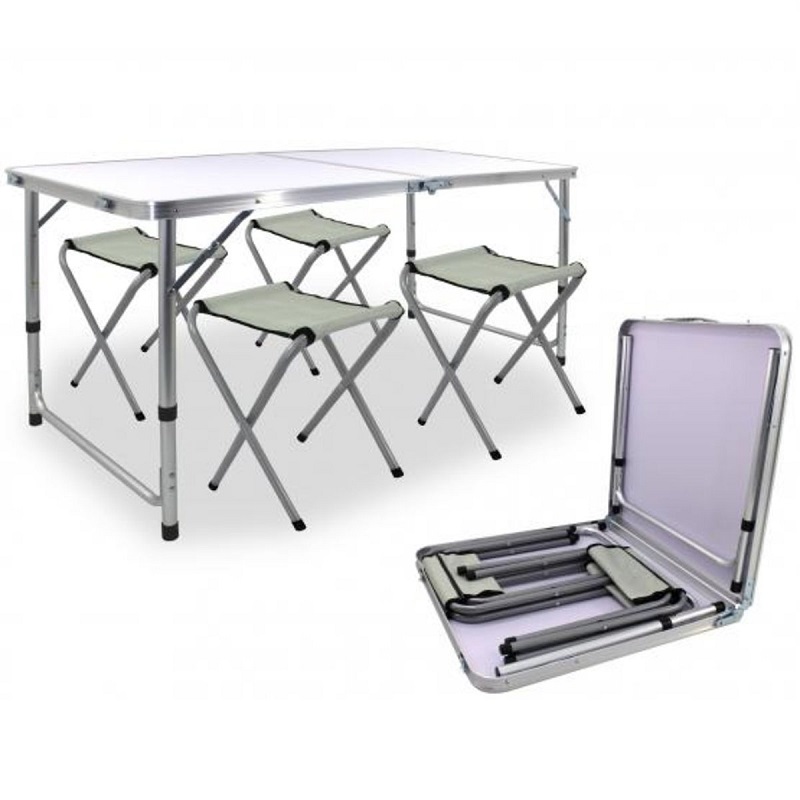 Склоплива пикник маса со 4 столчиња - Image 6