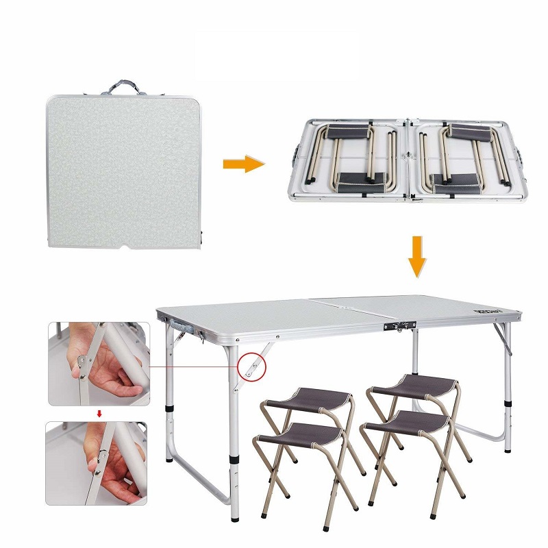 Склоплива пикник маса со 4 столчиња - Image 5