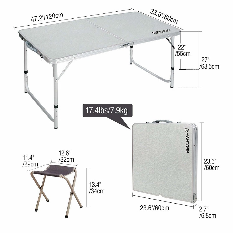 Склоплива пикник маса со 4 столчиња - Image 7