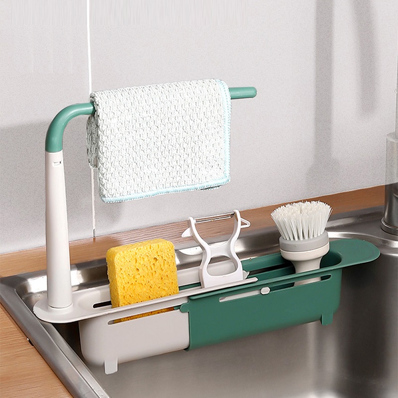 Цедилник за кујнски мијалник со држач за крпа - Image 7