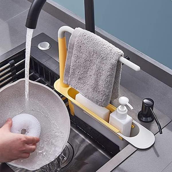 Цедилник за кујнски мијалник со држач за крпа - Image 4