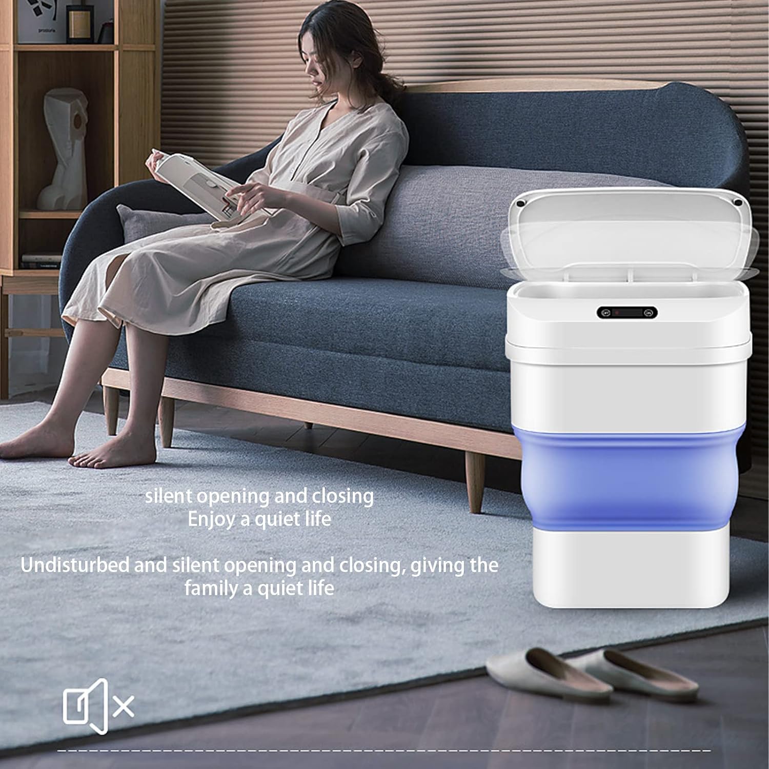 Електрична канта за отпадоци со сензор на движење - Image 6