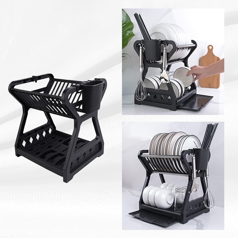 Пластичен цедилник за садови на две нивоа - Image 4