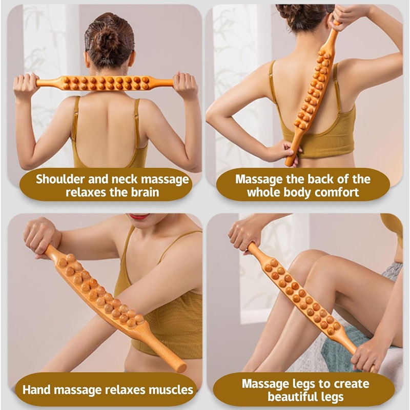 Дрвен ролер за лимфна дренажа и против целулит - Image 2