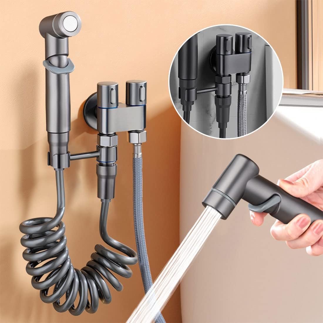 Рачен биде туш за тоалетна школка