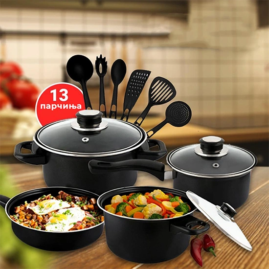 Сет за готвење од 13 парчиња - Image 2