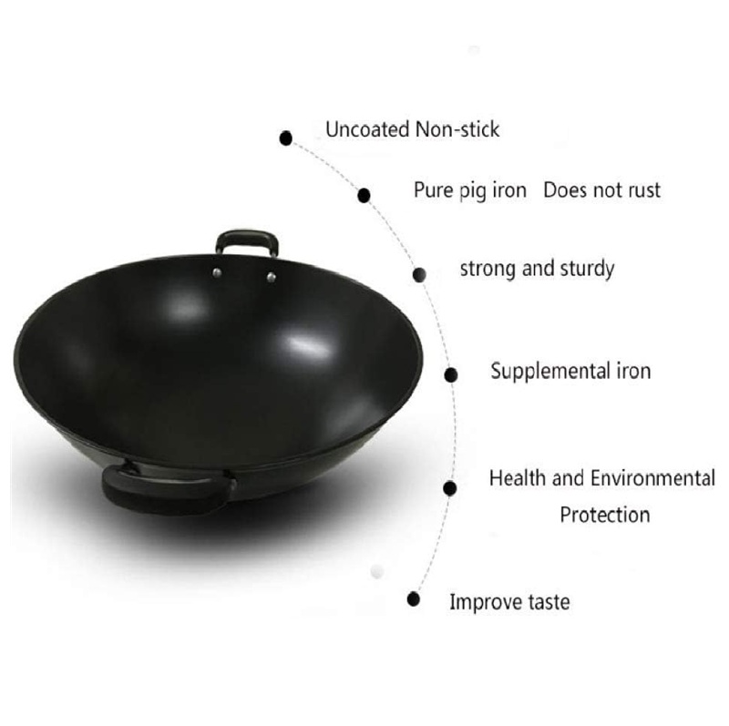 Железна вок тава со нелеплив слој – 47цм - Image 8