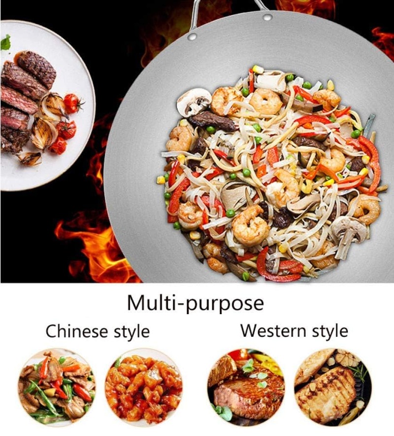 Железна вок тава со нелеплив слој – 47цм - Image 7