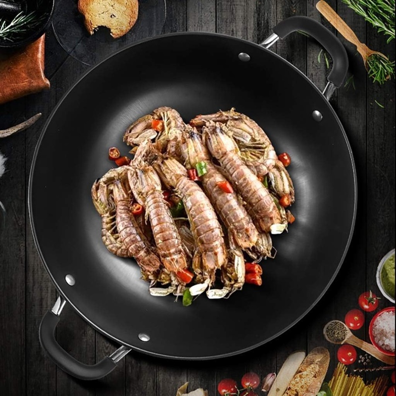 Железна вок тава со нелеплив слој – 47цм - Image 2