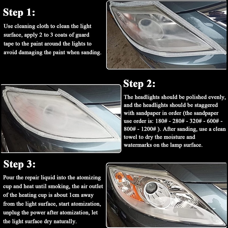 Течност за полимеризација на фарови за автомобил 800мл - Image 4
