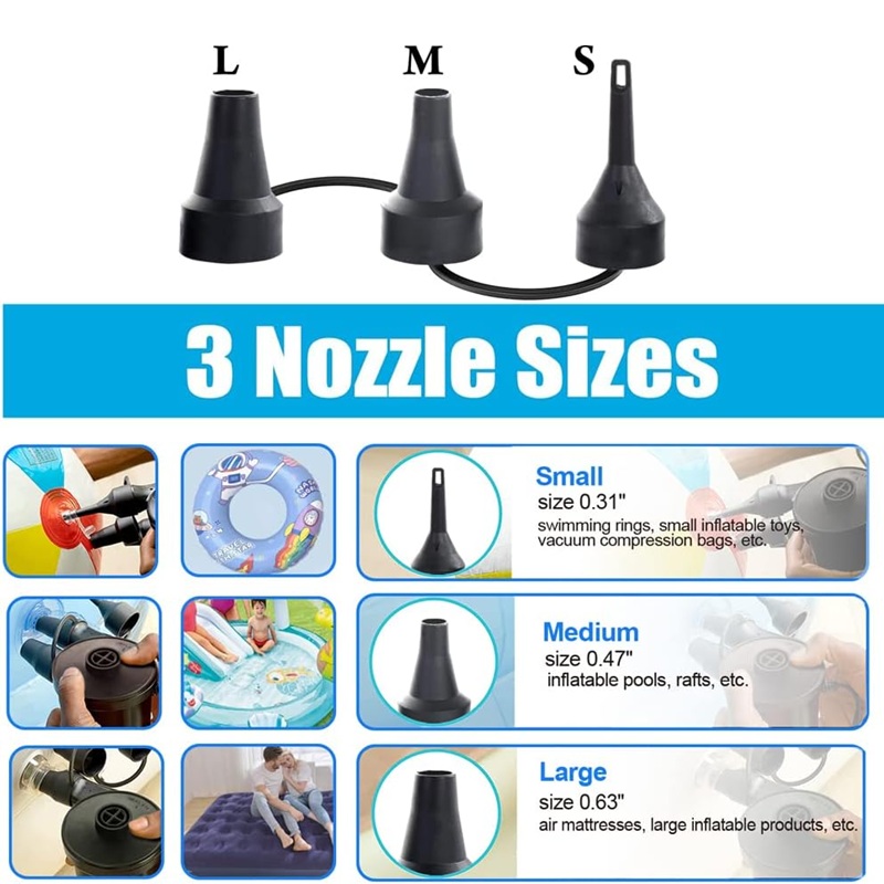 Електрична пумпа за душеци, софи, базени, гумени чамци - Image 6