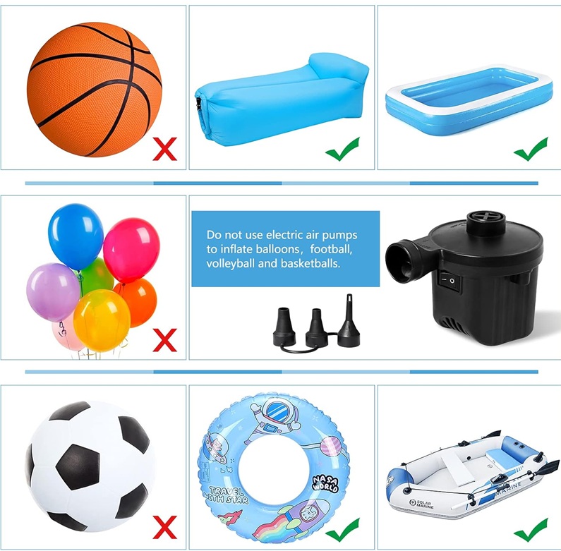 Електрична пумпа за душеци, софи, базени, гумени чамци - Image 9