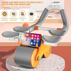 Ролер за стомачни мускули со потпирач за лакти