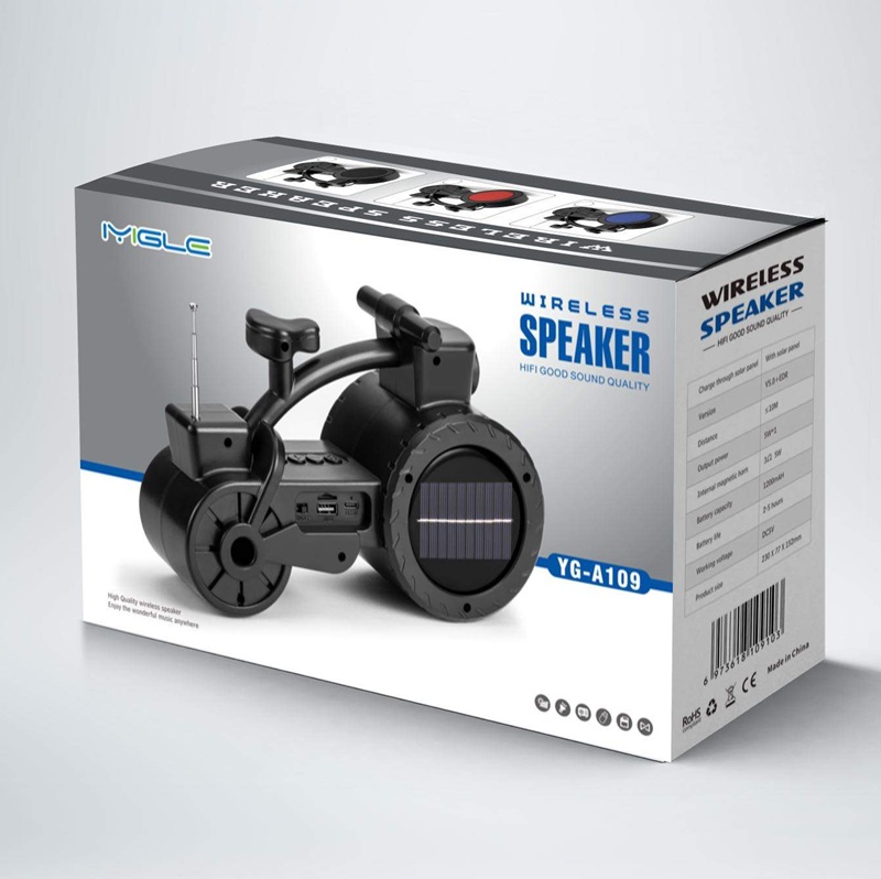 Соларен Bluetooth звучник во форма на мотоцикл - Image 2