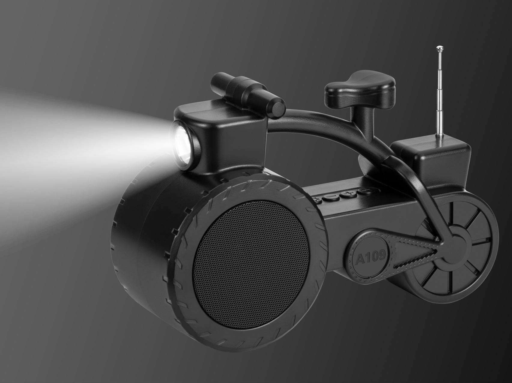 Соларен Bluetooth звучник во форма на мотоцикл - Image 3