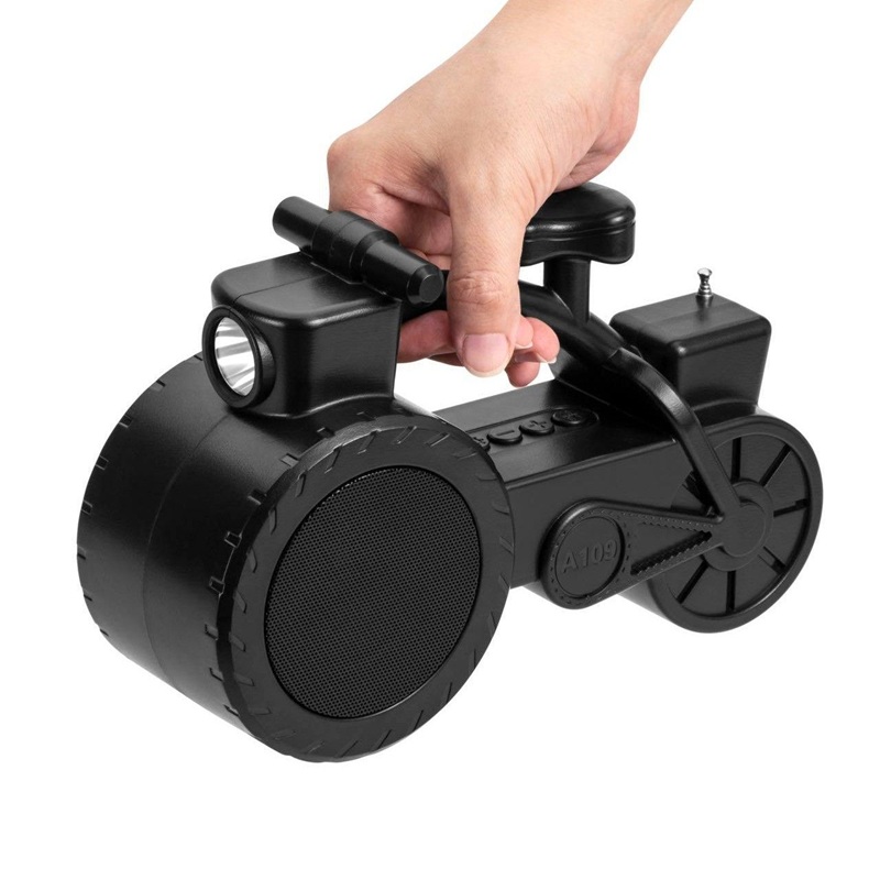 Соларен Bluetooth звучник во форма на мотоцикл