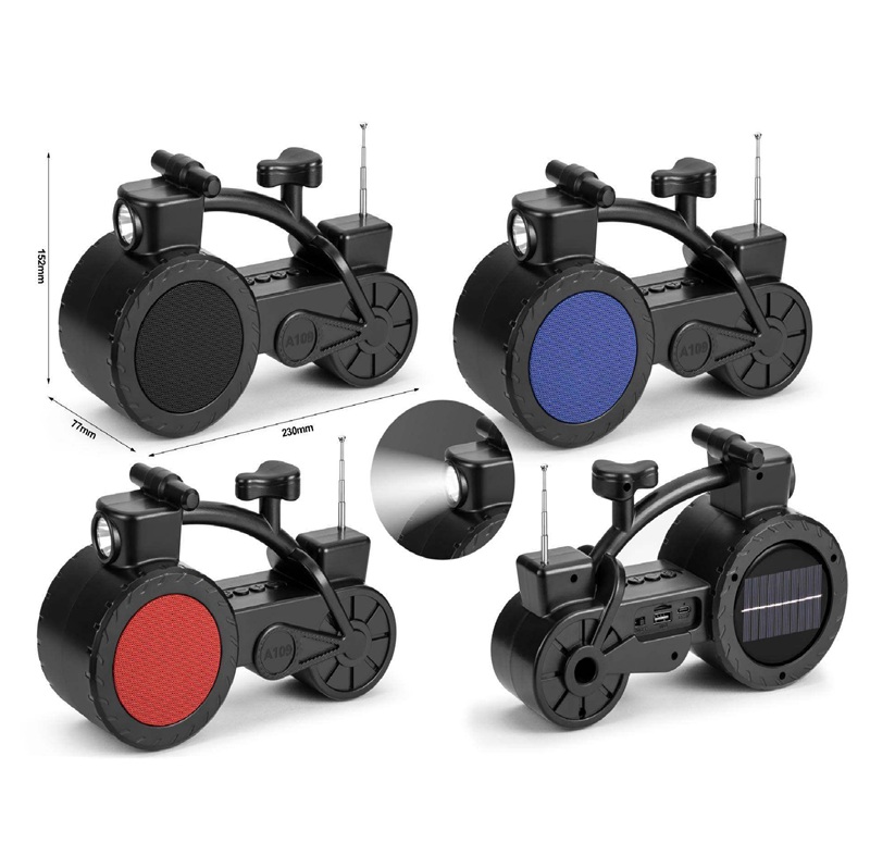 Соларен Bluetooth звучник во форма на мотоцикл - Image 7