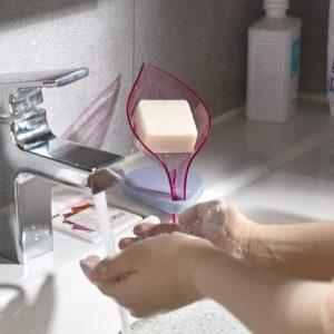 Држач за сапун во форма на лист