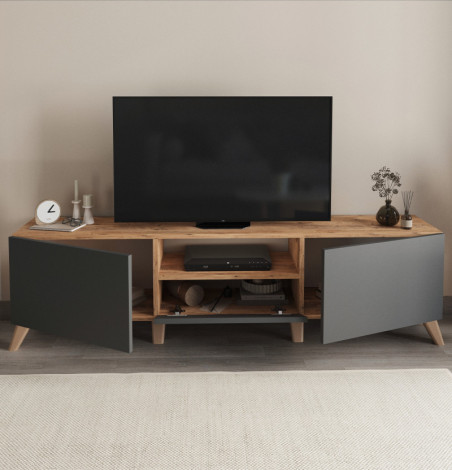 Комплет за дневна соба KRAFT - Anthracite / Pine - Image 5