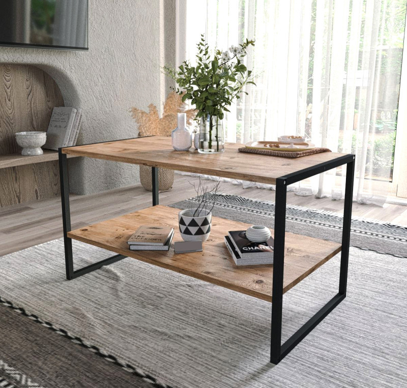 Комплет за дневна соба KRAFT - Anthracite / Pine - Image 3