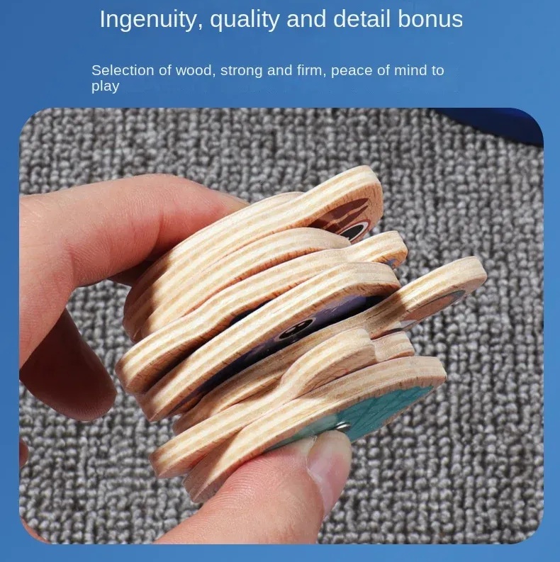 Дрвени магнетни играчки за риболов - Image 5