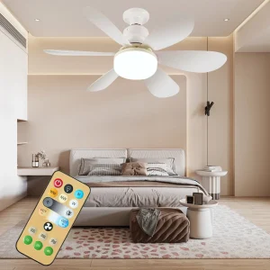 Тавански вентилатор со LED светла + далечински контролер