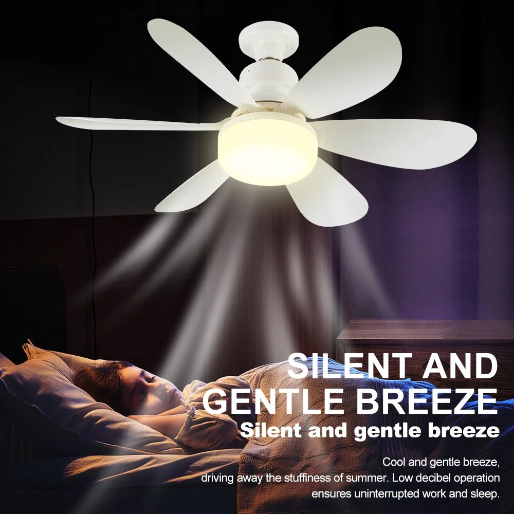 Тавански вентилатор со LED светла + далечински контролер - Image 7