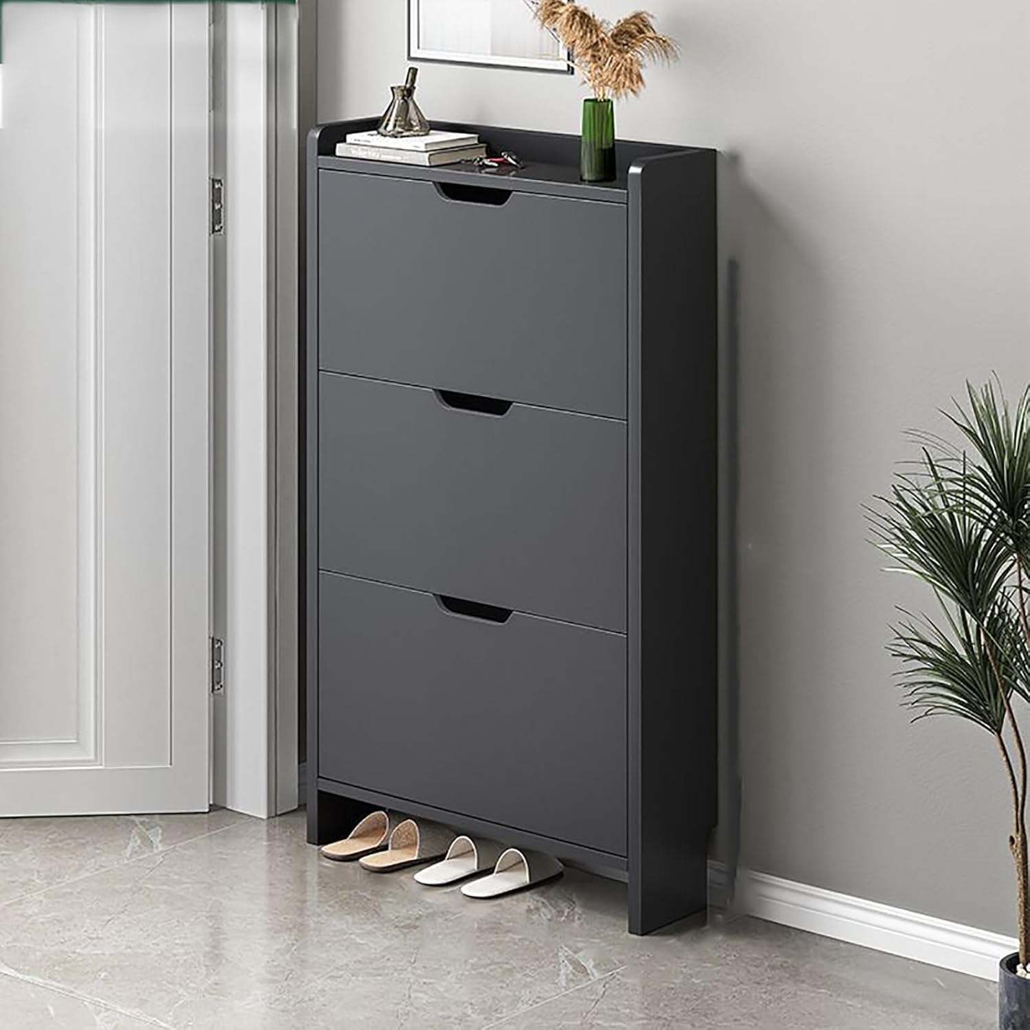 Дрвен ормар за чевли со три полици - Image 2