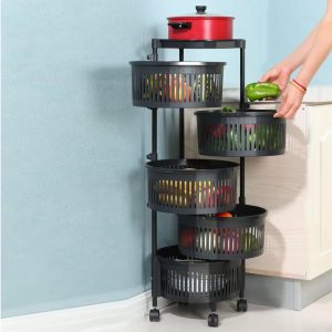 Пластична полица на 5 нивоа – кружна