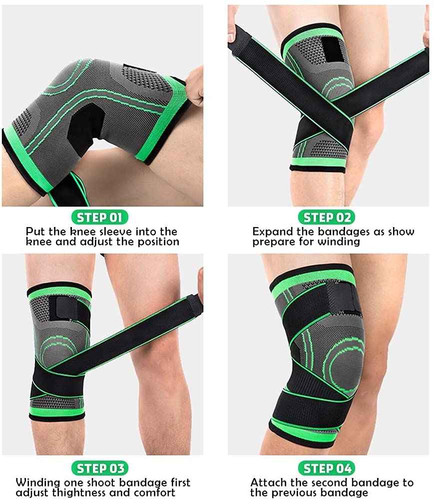 Стегач за колено со еластични ленти за компресија - Image 7