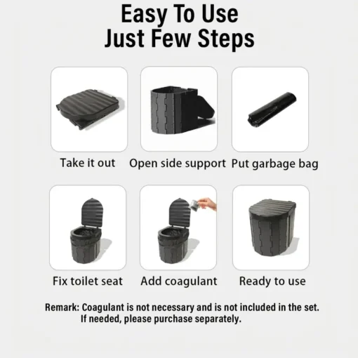 Преклопен тоалет за кампување - Image 8