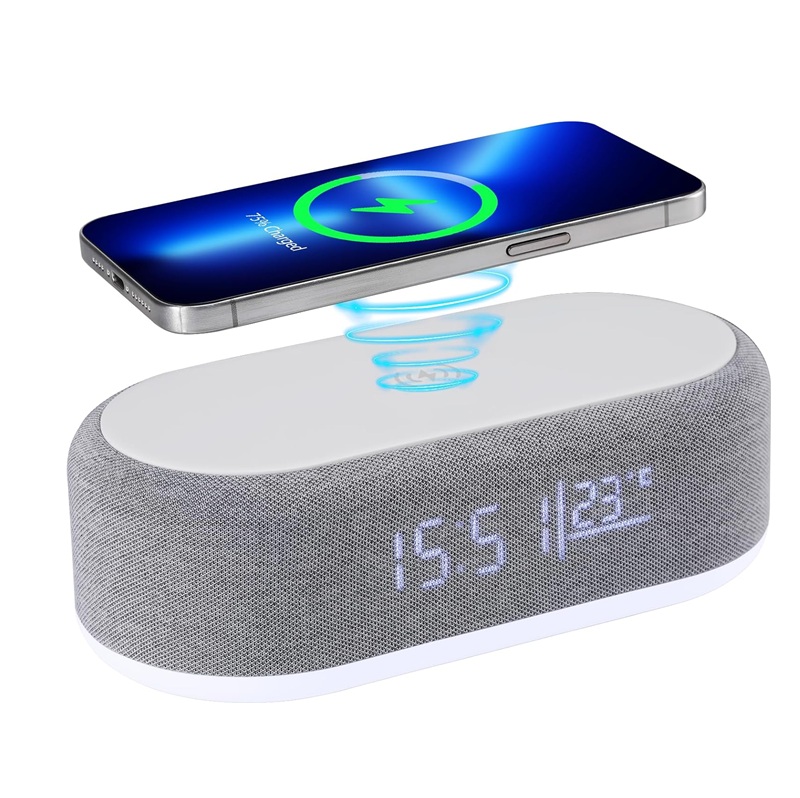 Безжичен полнач за телефон, часовник, амбиентална ламба - Image 9