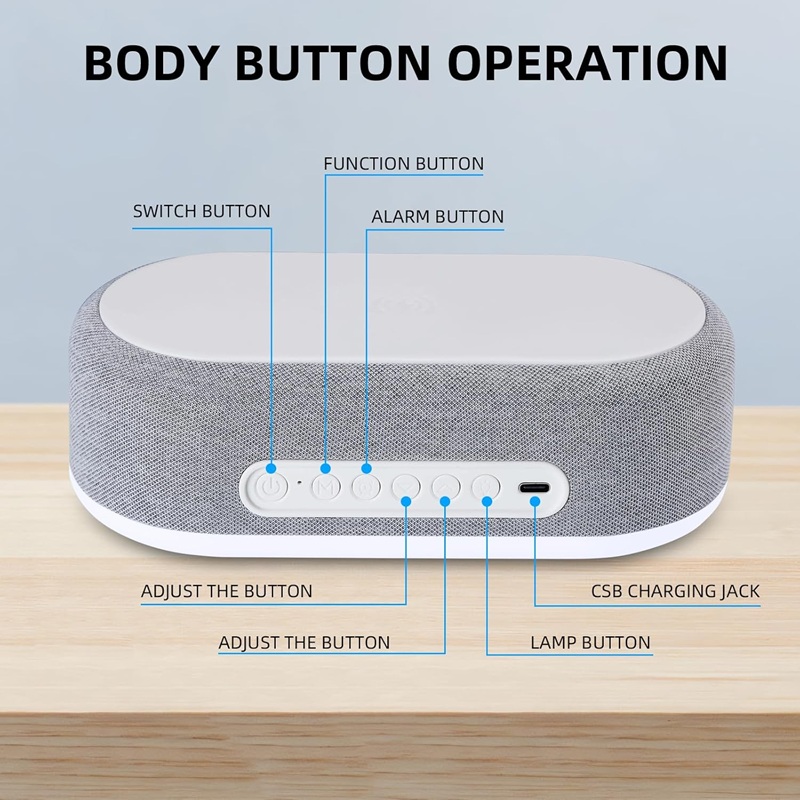 Безжичен полнач за телефон, часовник, амбиентална ламба - Image 10