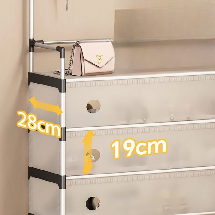 Закачалка со полици за чевли (со капак) - Image 4