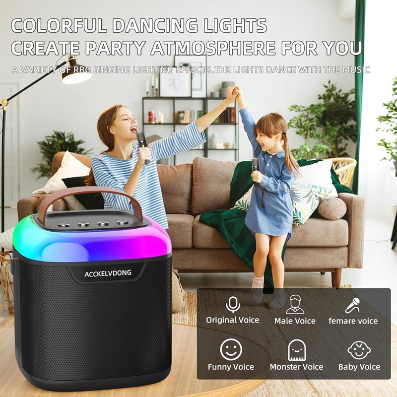 Караоке звучник со два микрофони - Image 4