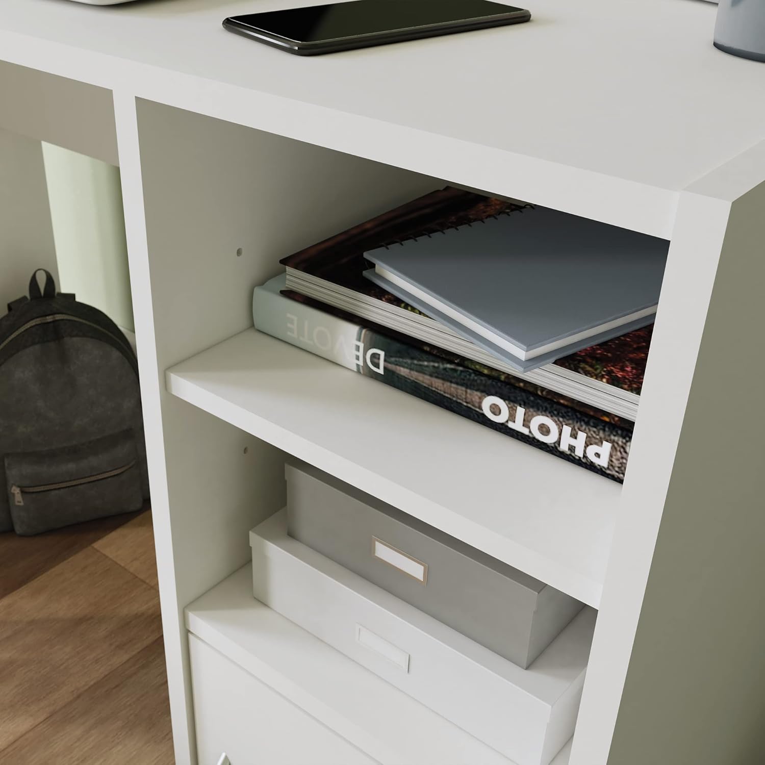 Канцелариско биро – Саудер (атлантик, бело или антрацит) - Image 7