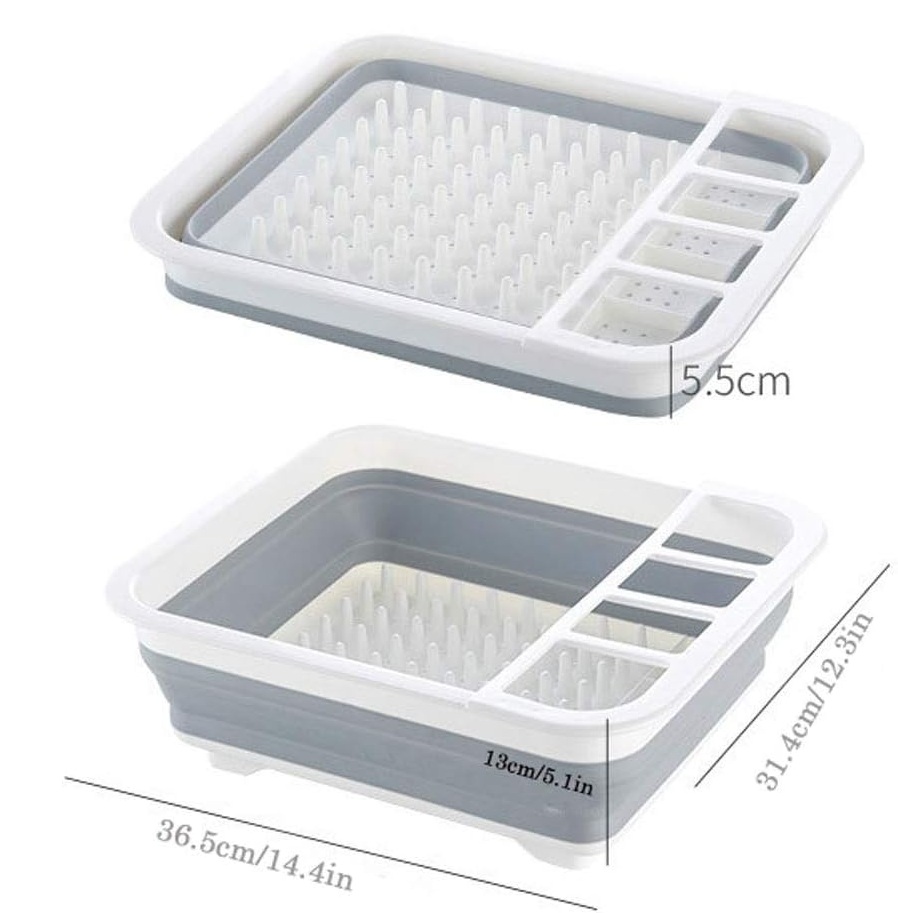 Преклоплив силиконски цедилник за садови - Image 6