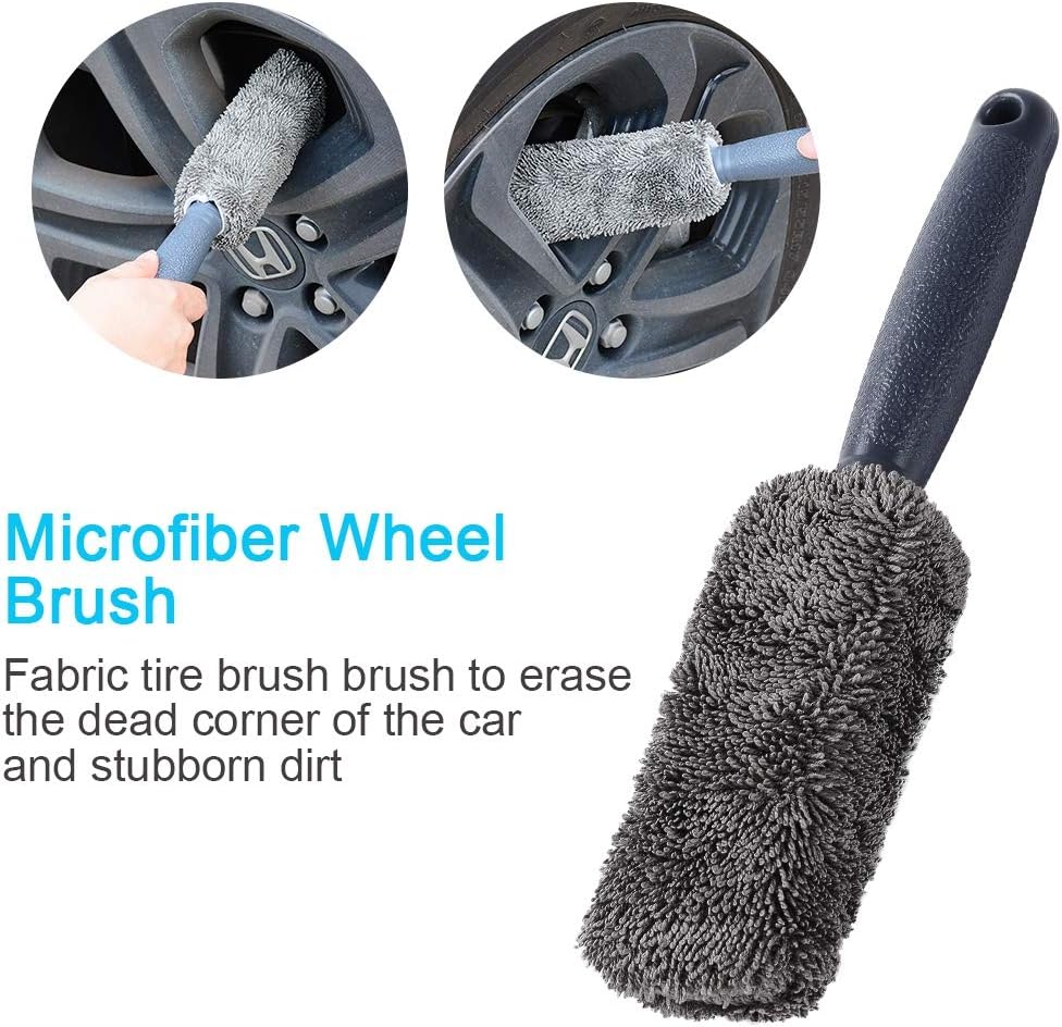 Микрофибер сет од 9 парчиња за чистење возила - Image 9