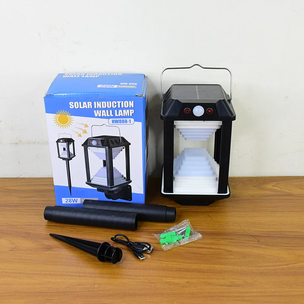 Соларна индукциска LED ѕидна светилка со сензор за движење - Image 5