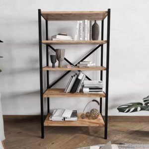 Полица на 5 нивоа со метална конструкција