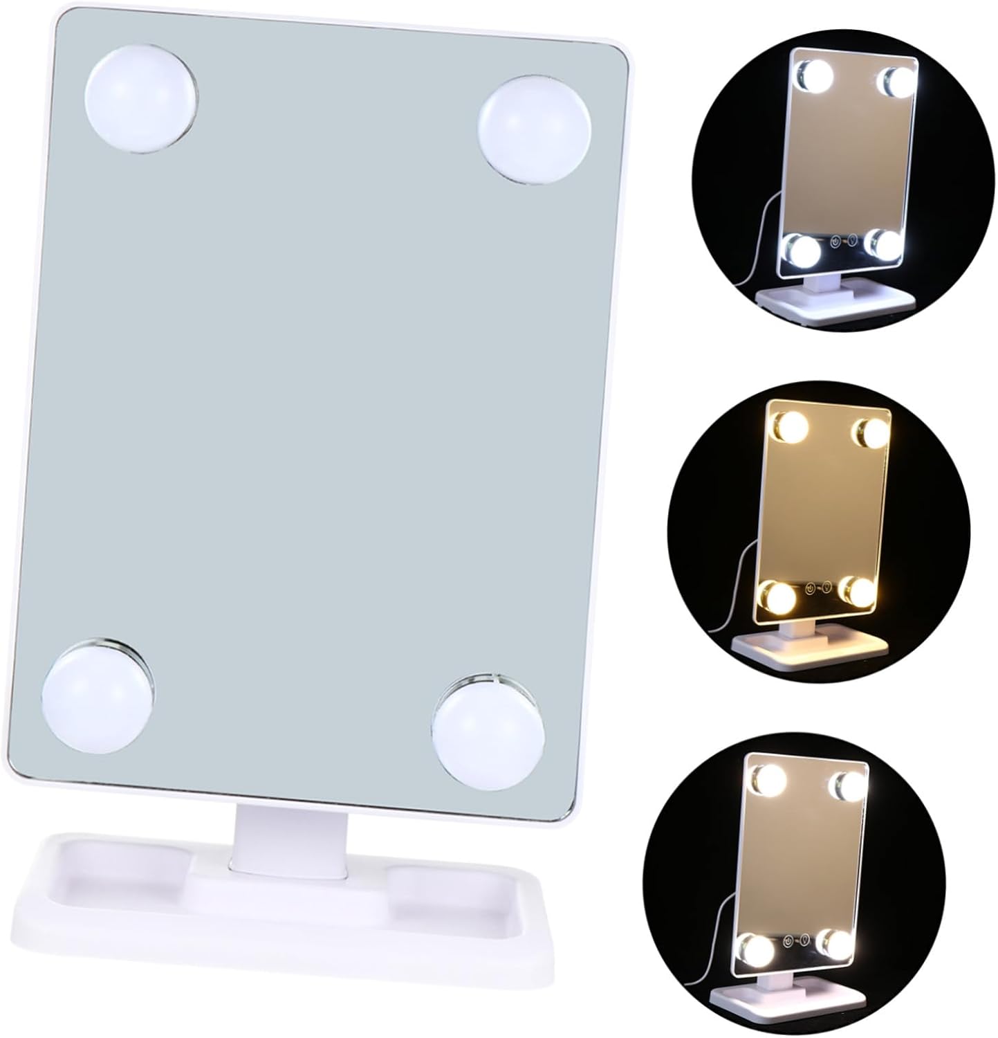 Огледало за шминкање со 4 LED светла - Image 8