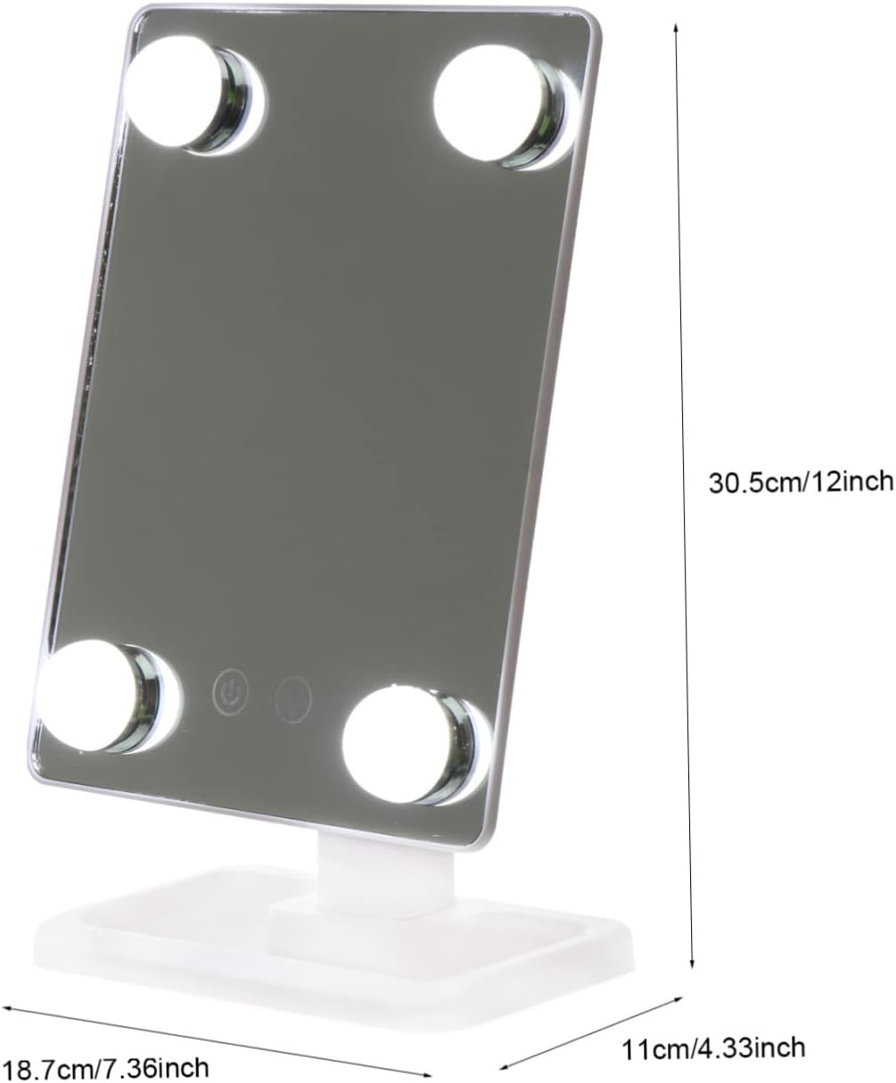 Огледало за шминкање со 4 LED светла - Image 6