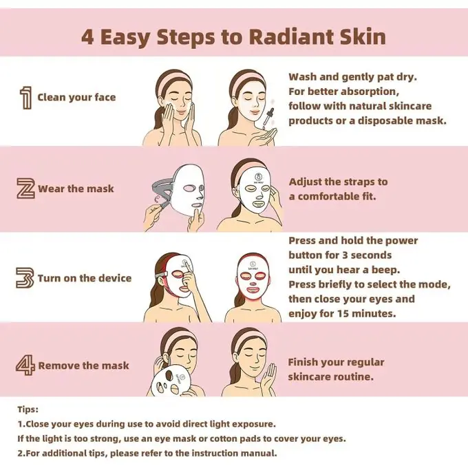 LED маска за лице со светлосна терапија - Image 15