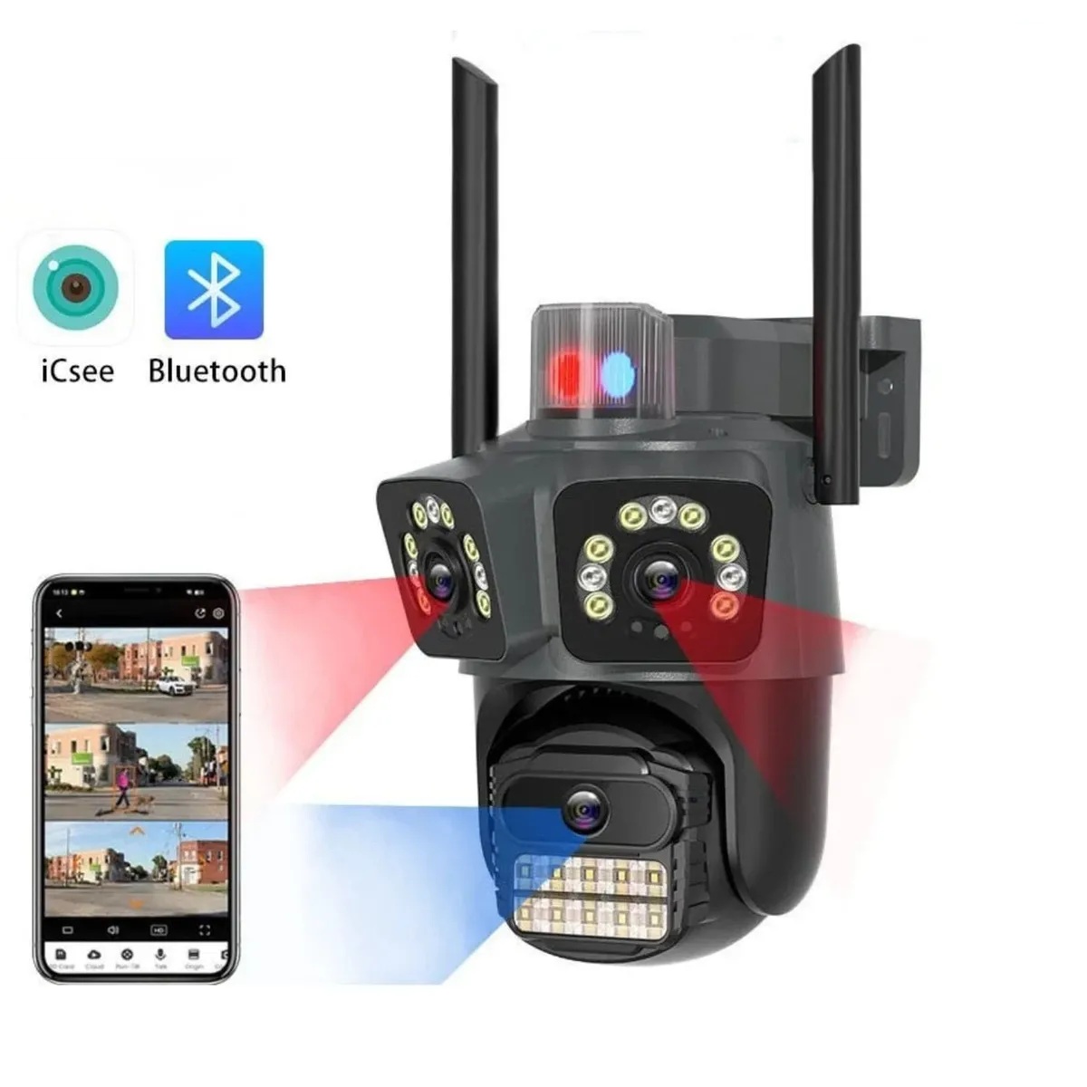 WiFi IP PTZ камера со тројна глава 12 mp - Image 6
