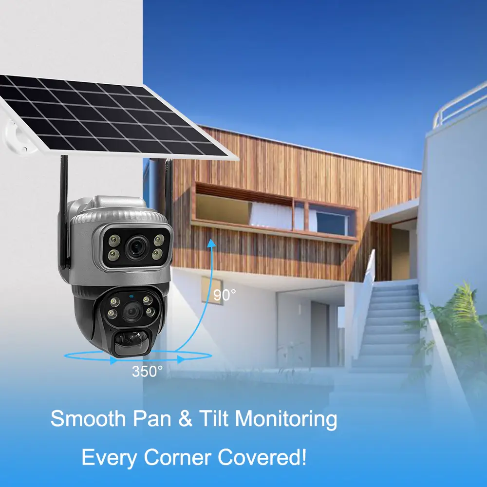 Соларна 4G безбедносна камера V380 - Image 4