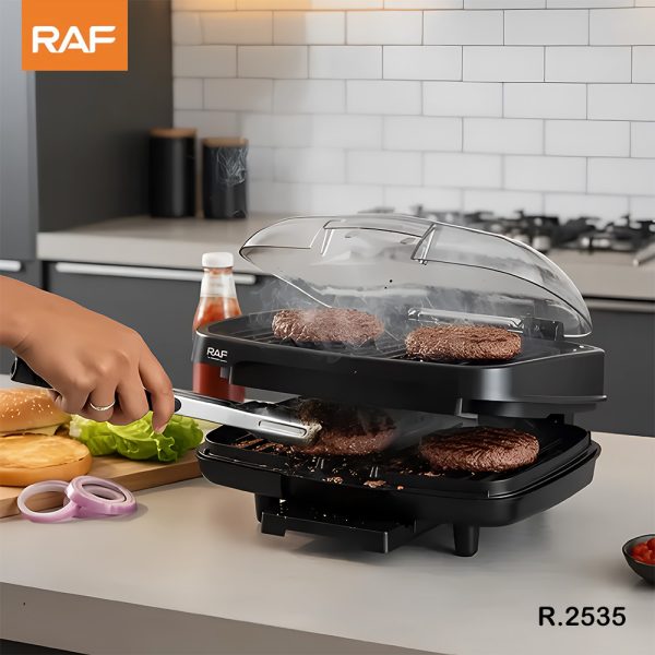 Електричен апарат за сендвичи - бургери Raf 1000W - Image 3